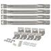 BBQ Universal Stainless Steel Burner Set 4 Pcs For Gas Grill 35-42cm Hole 11mm