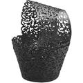 Rose Lace Cupcake Wrappers Holders Laser Cut Cupcake Liners Decorative Liners for Wedding Party Birthday Cake Decoration Supplies