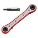 Refrigeration Ratchet Wrench 4 Different Sizes 1/4 x 3/16 Square x 3/8 x 5/16 Square Air Conditioning Ratcheting Service