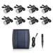 moobody 3.2V 0.2W 8PCS Solar Deck Lights IP65 Waterproof Solar Garden Light Sensing Garden Paths Underground Lamp LED Floor Light Warm White