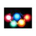 25 Foot Globe Patio String Lights - Set of 25 G50 Assorted Satin Multi-colored Bulbs with Green Cord