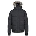 Trespass Calgary, Black, XXS, Warm Down Jacket with Removable Hood, 90% Down for Men, Black, XX-Small / 2X-Small / 2XS