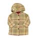 Pre-owned Old Navy Girls Tan | Pink Plaid Jacket size: 6-12 Months