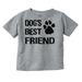 Dogs Mans Best Friend Cute Toddler Boy Girl T Shirt Infant Toddler Brisco Brands 4T