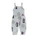 QIPOPIQ Girls Clothes Clearance Toddler Kids Boys Girls Fashion Cute Funny Cat Spider Print Suspenders Romper Jumpsuit