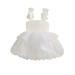 Nituyy Girls A-line Dress Sleeveless Bow Tulle Patchwork Party Dress Summer Dress for Birthday