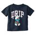 Business Smurf Cartoon Cool Boss Drip Toddler Boy Girl T Shirt Infant Toddler Brisco Brands 5T