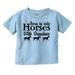 Born To Ride Horses With Grandma Toddler Boy Girl T Shirt Infant Toddler Brisco Brands 6M