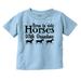 Born To Ride Horses With Grandma Toddler Boy Girl T Shirt Infant Toddler Brisco Brands 3T