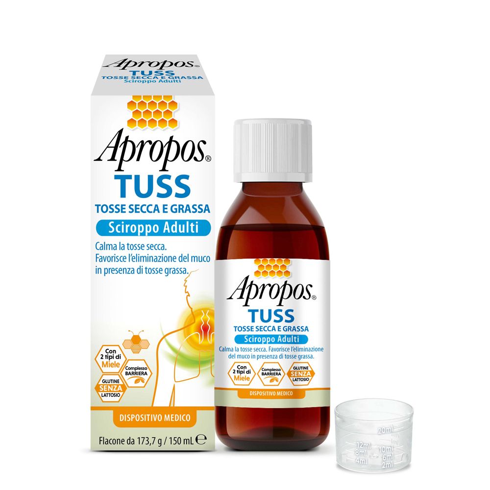 APROPOS TUSS TOSSE SECCA E GRASSA ADULTI - SCIROPPO 150 ml Sciroppo