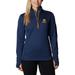 Women's Columbia Navy Notre Dame Fighting Irish Park View Omni-Wick Half-Zip Top