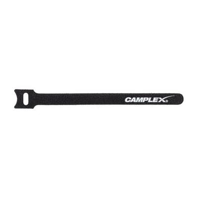 Camplex Hook-and-Loop Cable Wraps (Black with White Logo, 50-Pack) CMX-HKNLP-50PK