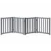 Tucker Murphy Pet™ Wooden Free Standing Pet Gate Wood (a more stylish option) in Gray | 24 H x 80 W x 0.71 D in | Wayfair