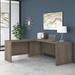 Huckins Studio C L-Shape Executive Desk Wood in Brown Laurel Foundry Modern Farmhouse® | 29.84 H x 59.5 W x 71.02 D in | Wayfair