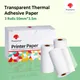 Phomemo Adhesive Thermal Sticker Paper White/Transparent/Semi-Transparent Thermal Printer for