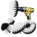 2/3.5/4'' Brush Attachment Set Power Scrubber Brush Car Polisher Bathroom Cleaning Kit with Extender