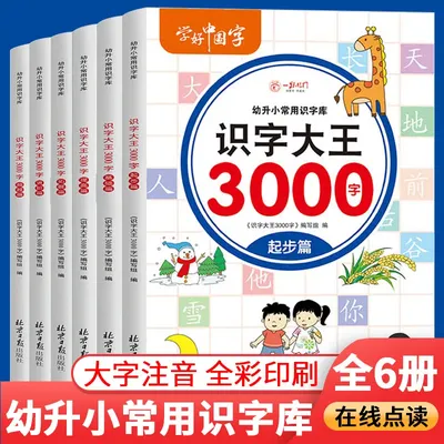 Livre d'images de 3000 caractères chinois pinyin Han Zi éducation précoce niche illumination des