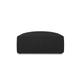 Pouf 1 place en tissu structurel noir