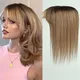 Remy Hair Toppers avec Bang InjBase réinitialisation In Topper pour femme 100% cheveux humains