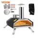 VEVOR BBQ Pizzaofen 30 cm 76 4 x 44 3 x 54 5 cm Pizzaofen Outdoor Holzbackofen Edelstahl Pizza