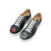 Plateausneaker DOGO "Myra Bear With A Balloon Damen Sneaker / Female", Damen, Gr. 38, Normalschaft, blau, Lederimitat, Schuhe, Vegan