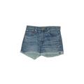 J.Crew Denim Shorts: Blue Solid Bottoms - Women's Size 27 - Dark Wash