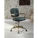 Metal Frame Office Chair with Upholstered Seat and Back Cushion Chair Adjustable Boss Conference Chair for Office Chair