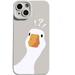 Compatible with iPhone Case Matte Cute Funny Doubt Duck Silicone Bumper Camera Lens Protection Soft Shockproof Cover Phone Case (White iPhone 12 Pro Max)