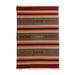 Handmade Majestic Stripes Wool area rug (India ) - Big