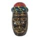 Novica Handmade Zacchaeus African Wood Mask