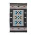 Handmade Geometric Beauty Wool dhurrie rug (India) - 3'6" x 5'8" Oval