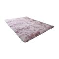 KIHOUT Discount Nordic Tie Dyed Gradient Silk Wool Carpet Living Room Long Wool Coffee Table Mat Bedroom Covered With Plush Bedside Blanket Household Floor Mat 62X31in