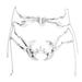 KIHOUT Discount Irregular Metal Mask Gothic Punk Mechanical Masquerade Ball Mask Necklace Exaggerate Personality Punk Mask Face Decorations