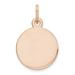 14k Rose Gold Plain .035 Gauge Circular Engraveable Disc Charm