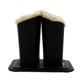 Double Eyeglasses Holder Eyeglasses Stand Case Plush Lined Protective Eyeglasses Stand