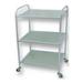 CSC Spa CM-3030 Glass Cart with 3 Shelves- 33.7 x 19 x 15 in.