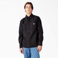 Dickies Men's Duck Canvas Long Sleeve Utility Shirt - Stonewashed Black Size XL (WLR52)