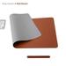 Wmkox8yii Pure Color Leather Mouse Pad Large Waterproof Desk Pad Home Office Laptop Leather Mouse Pad Writing Pad Double-sided