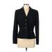 Tahari by ASL Blazer Jacket: Short Black Print Jackets & Outerwear - Women's Size 6