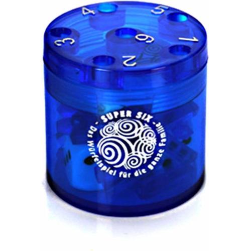 „BestSaller 3012 – SUPER SIX „“Travel““ aus ABS – Blau, 5cm + Ø 5cm, Reisespiel – BestSaller“