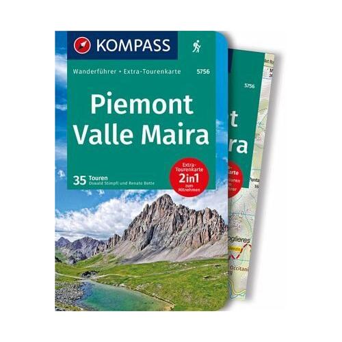 KOMPASS Wanderführer Piemont, Valle Maira, 35 Touren – Renato Botte, Oswald Stimpfl