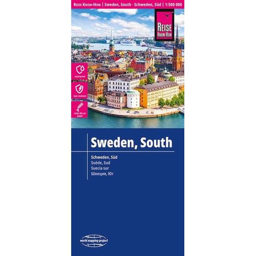 Reise Know-How Landkarte Schweden Süd (1:500.000)