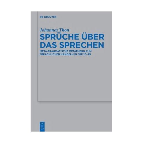 Sprüche über das Sprechen – Johannes Thon