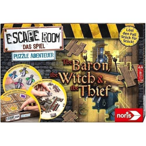 Noris 606101976 - Escape Room Das Spiel Puzzle Abenteuer, The Baron, The Witch & The Thief - Noris Spiele / Simba Toys