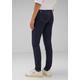 Slim-fit-Jeans STREET ONE Gr. 29, Länge 32, blau (deep indigo) Damen Jeans Röhrenjeans