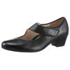 Spangenpumps ARA "CATANIA", Damen, Gr. 7,5 (41), schwarz, Glattleder, elegant, Schuhe, mit Klettriemchen