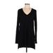 Pure & Good Casual Dress - Sweater Dress: Black Dresses - Women's Size Medium