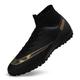 Agnueuty Football Boots Men Women,Light-Weight Football Shoes Kids,Boys Girls Football Trainers,Black,6UK