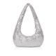 NICOLE & DORIS Women Clutch Bag Evening Bag Sequin Handbags Shiny Shoulder Bag Fashion Party Bag Prom Wedding Bag Ladies Satchel Bag Clutch Hand Bags Silver