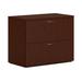 HON Mod 36" Wide 2 -Drawer File Cabinet Wood in Black/Brown | 29 H x 36 W x 20 D in | Wayfair HLPLLF3620L2.LTM1